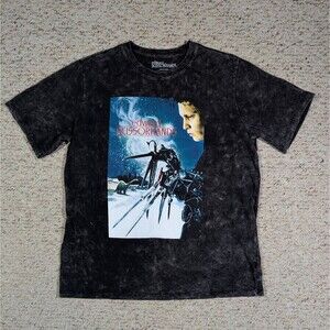 Edward Scissorhands T-Shirt I Am Not Complete Mens XL 2-Sided Acid Wash Tee